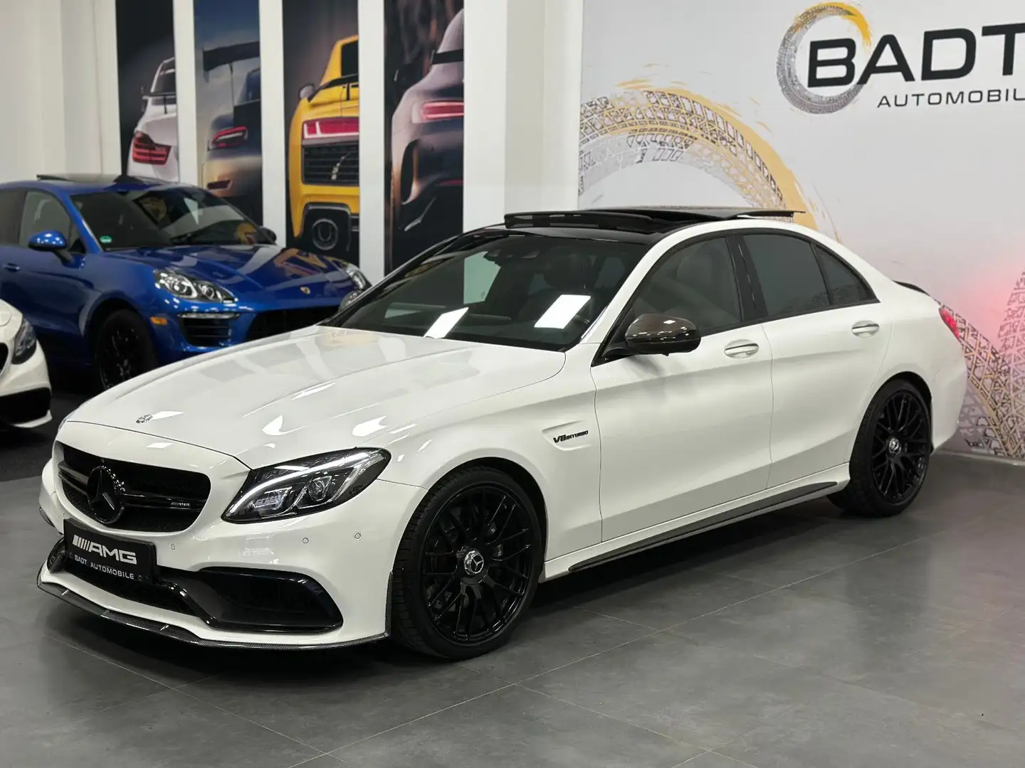 Mercedes-Benz C 63 AMG *PANO*MEMORY*HUD*BURMESTER*360°* White - 2
