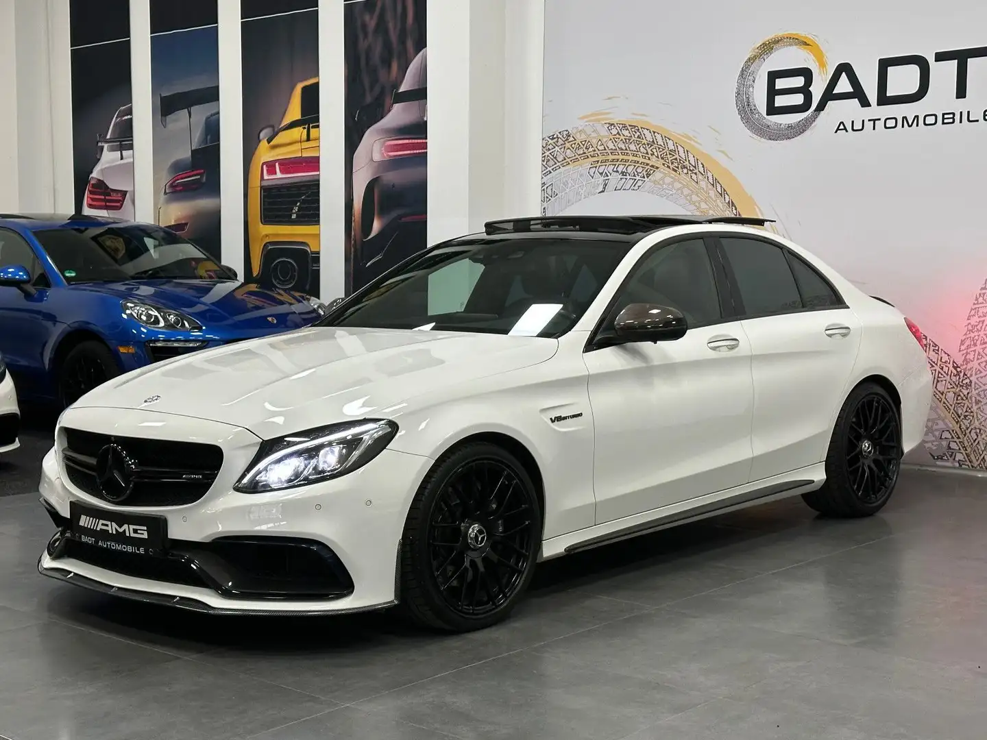 Mercedes-Benz C 63 AMG *PANO*MEMORY*HUD*BURMESTER*360°* White - 1