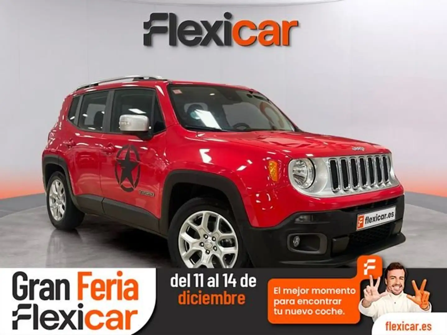 Jeep Renegade 1.6Mjt Limited 4x2 88kW Rojo - 1