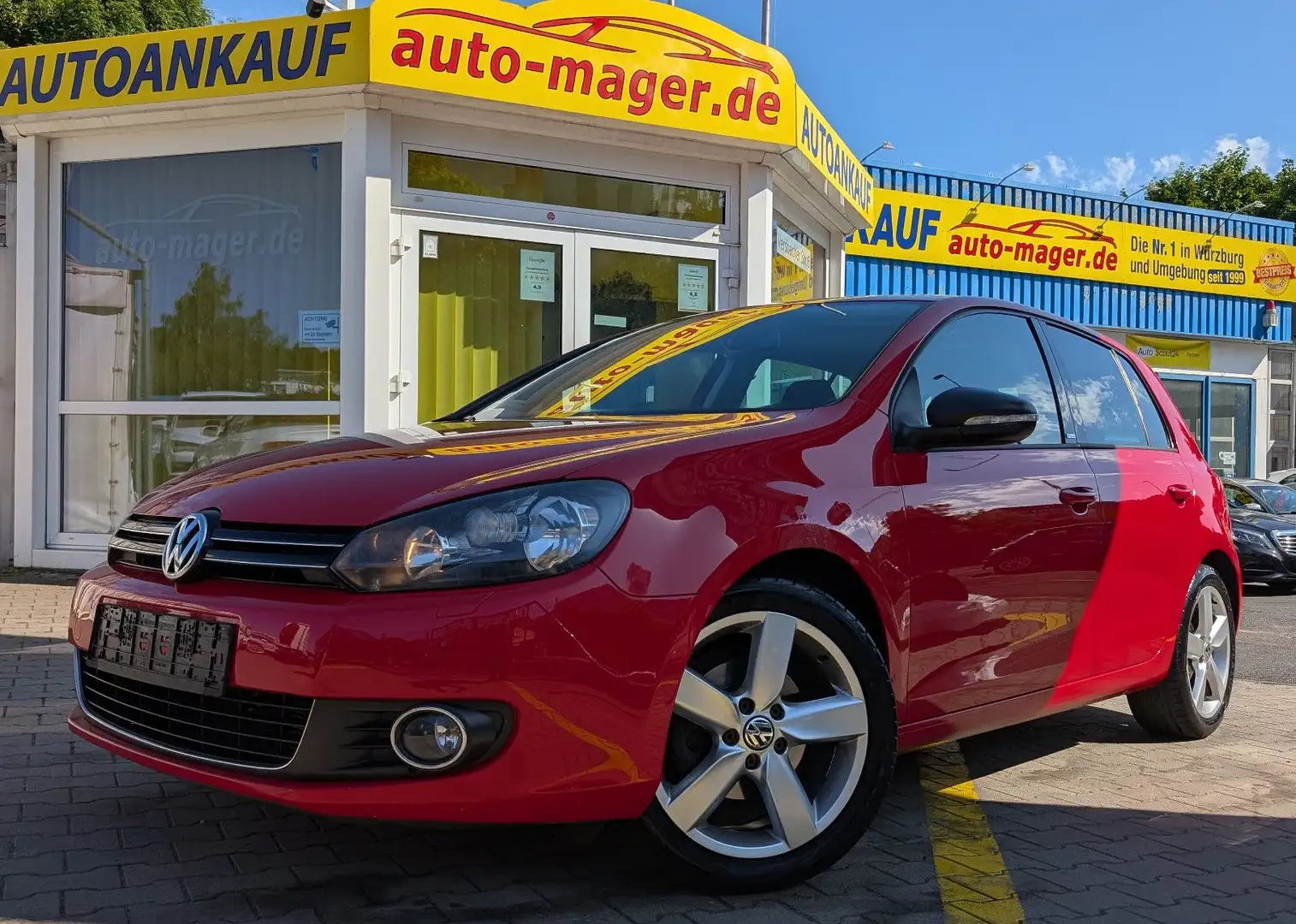 Volkswagen Golf VI Lim*Temp*Shz*Nav*Pdc*Schiebed.*ATM110tkm Rot - 1