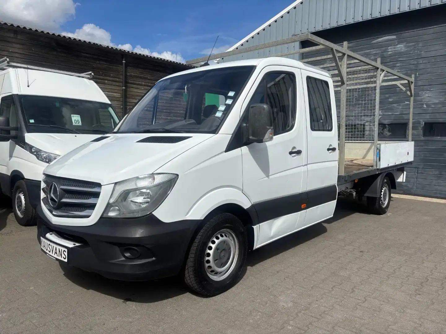 Mercedes-Benz Sprinter 314 CDI Euro 6 Dubbel Cabine 7 Zits Ahk Wit - 1