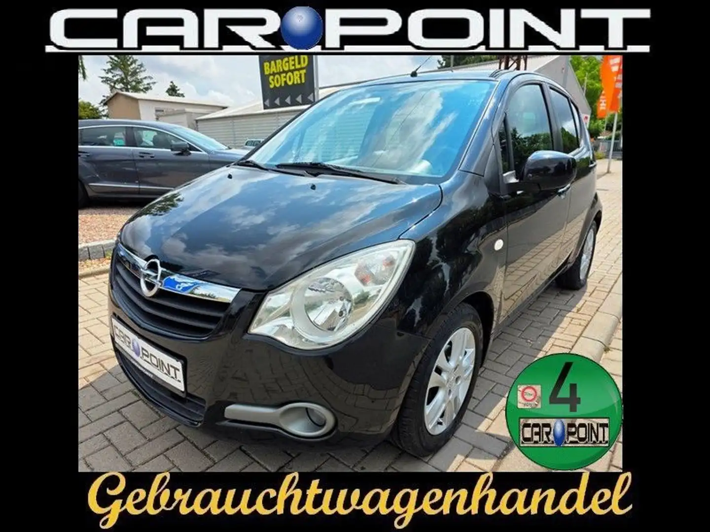 Opel Agila B Edition, Klima, Top Serviceheft, Nichtr. Negro - 1