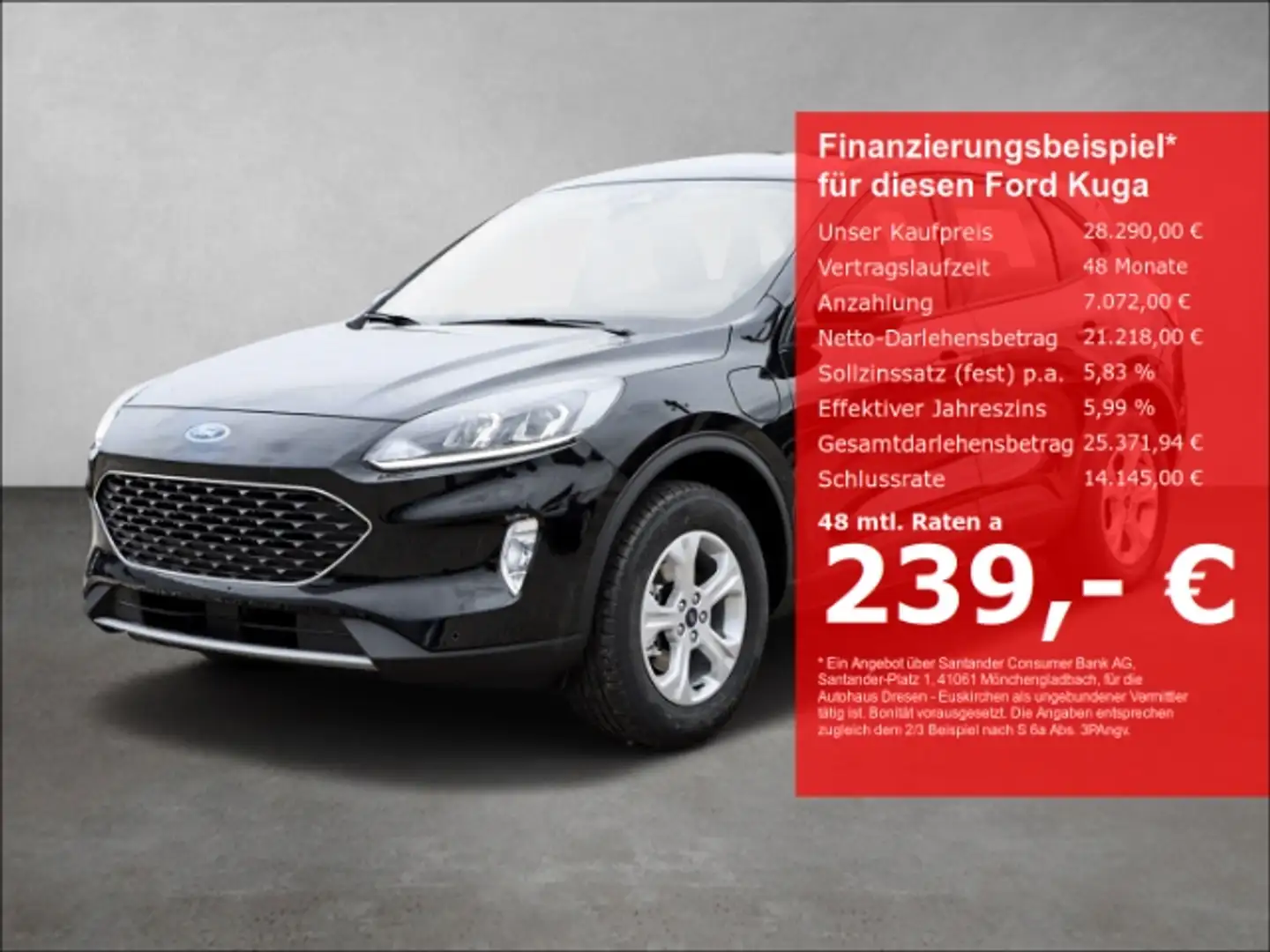 Ford Kuga Cool & Connect 2.5 PHEV Navi/PDC vorne&hinten/Klim Noir - 1