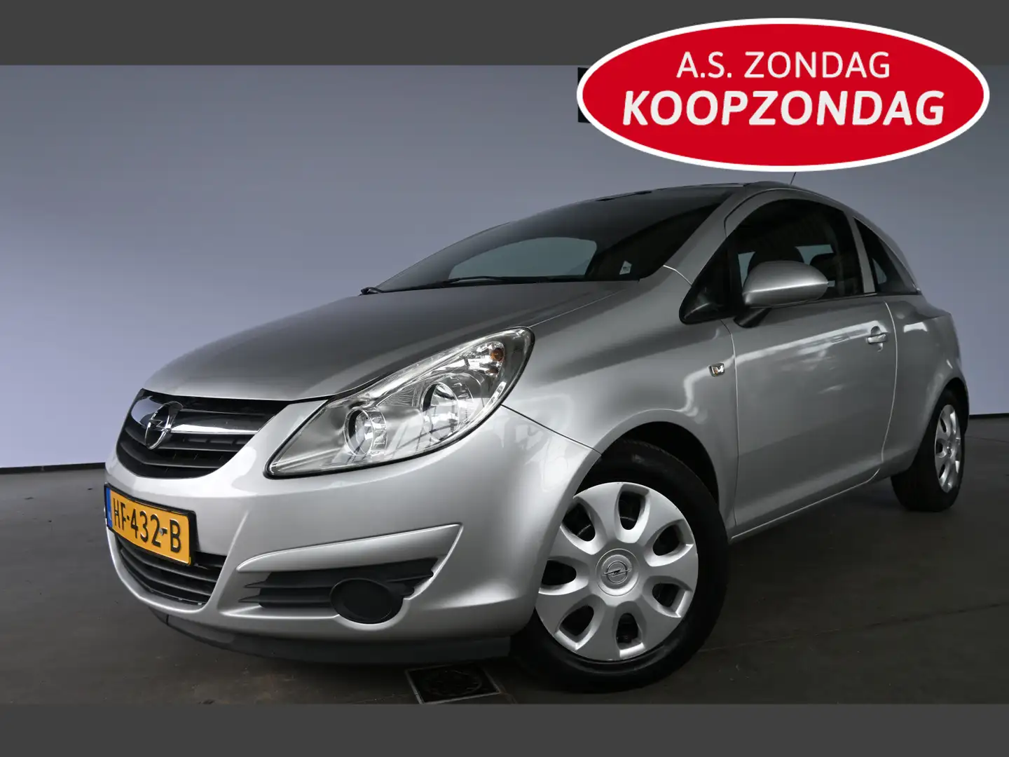 Opel Corsa 1.0-12V Business Airco Elektrisch Pakket All in Pr Grijs - 1