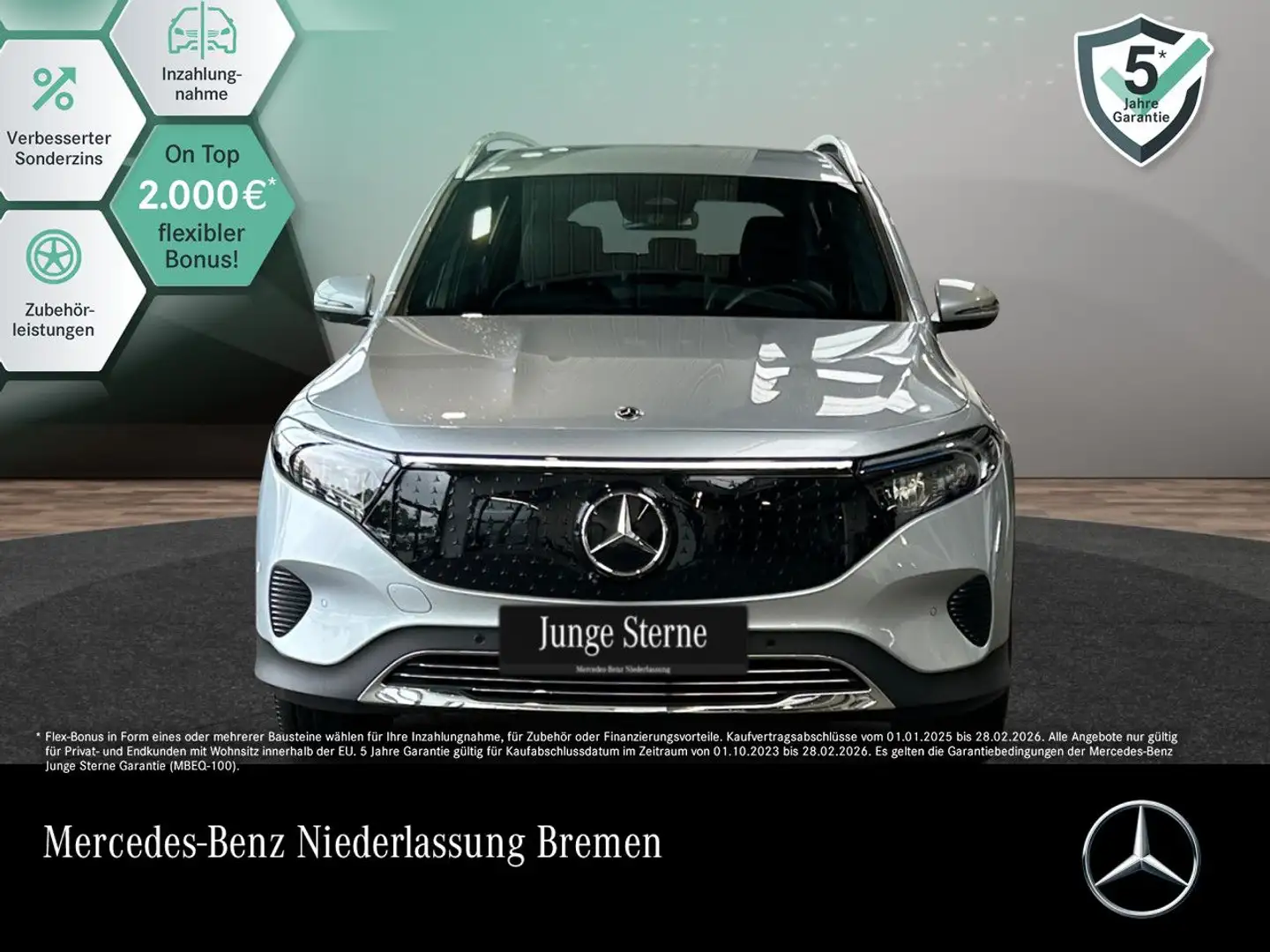 Mercedes-Benz EQB 300 4M PROG+PLUS-PAKET+360+KEYLESS+SPUR Argintiu - 1