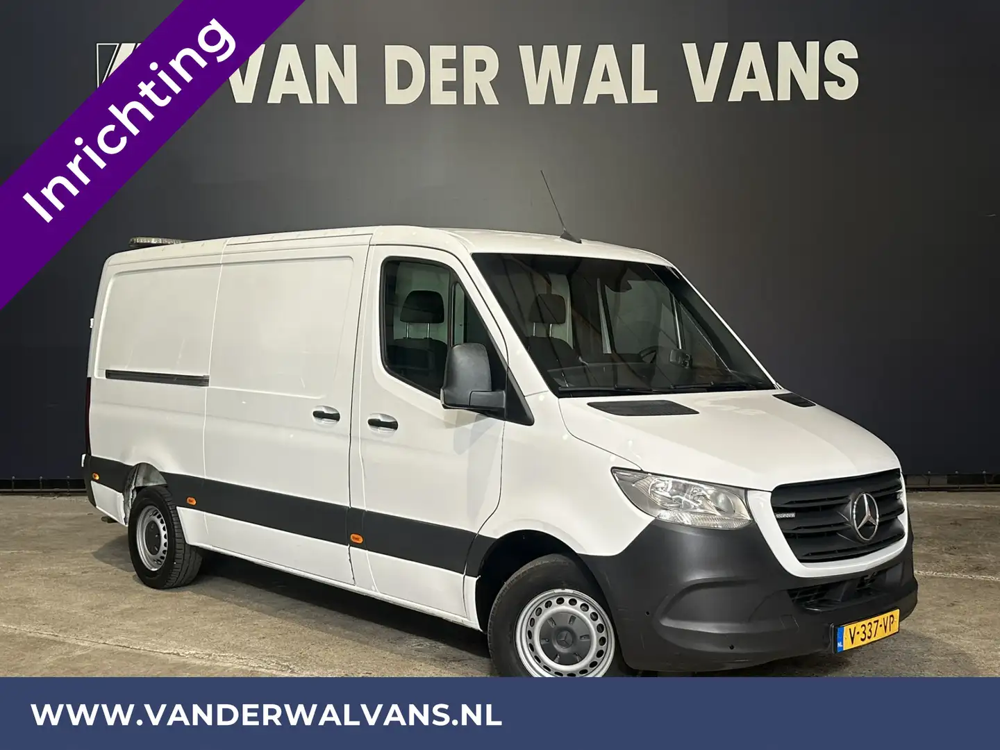 Mercedes-Benz Sprinter 316 CDI 164pk 3500kg Trekhaak L2H1 Inrichting Euro Wit - 1