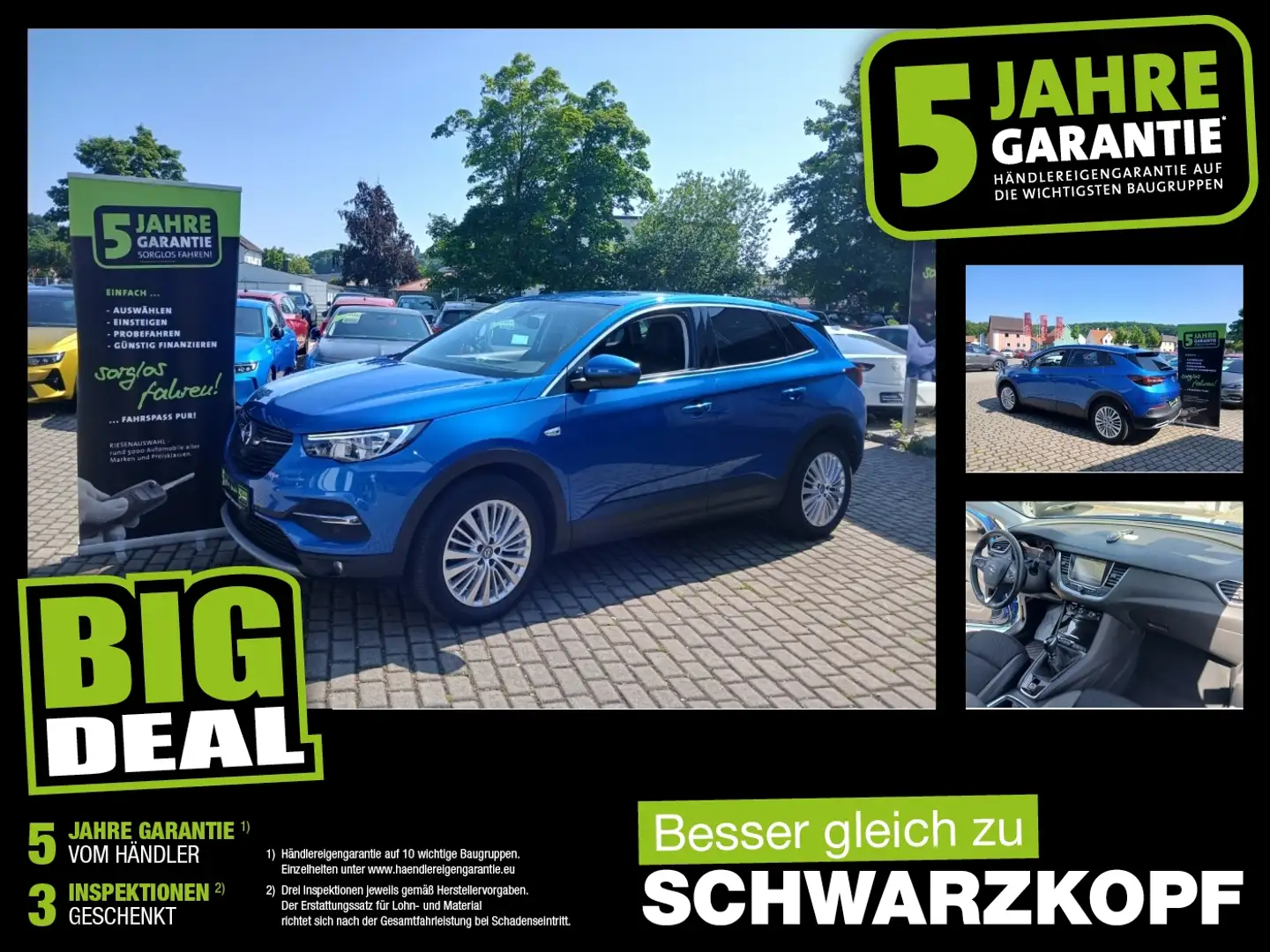 Opel Grandland 1.2T AHK,Navi,HeckklappeElektr. Azul - 1