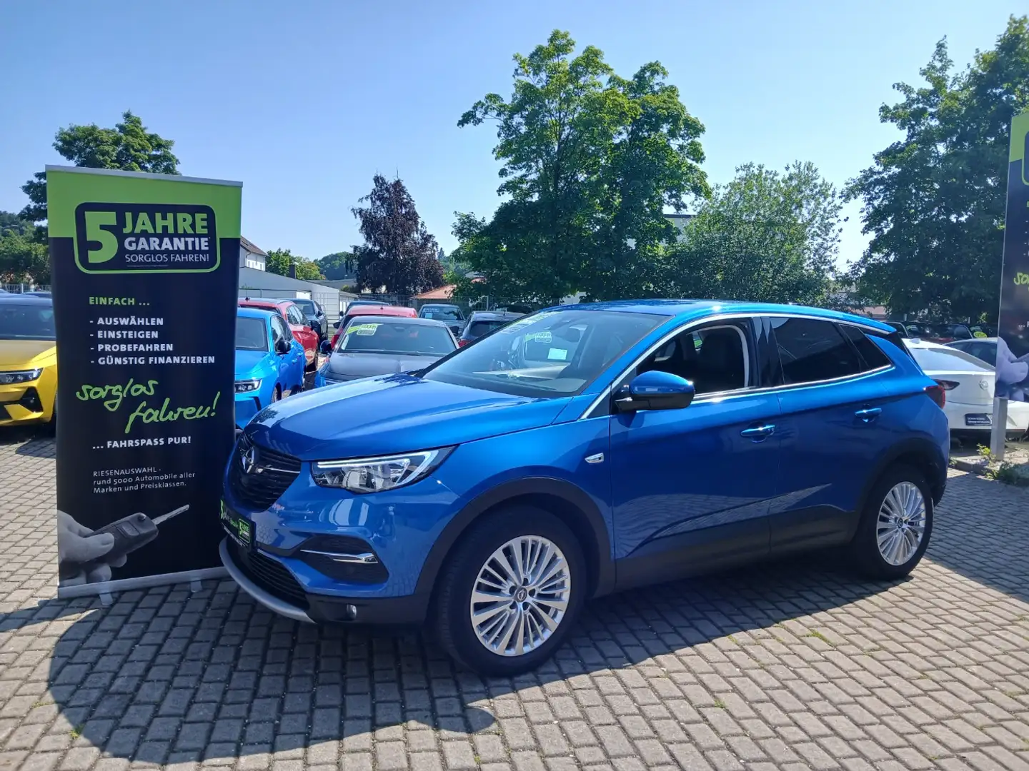 Opel Grandland 1.2T AHK,Navi,HeckklappeElektr. Azul - 2