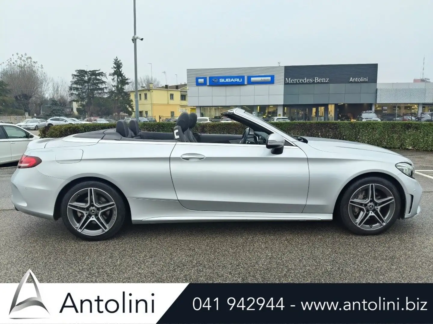 Mercedes-Benz C 200 Auto EQ-Boost Cabrio Premium Argento - 1