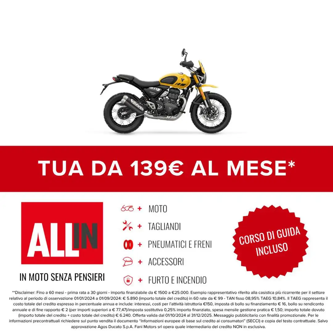 Triumph Scrambler 400 X XC Giallo - 2