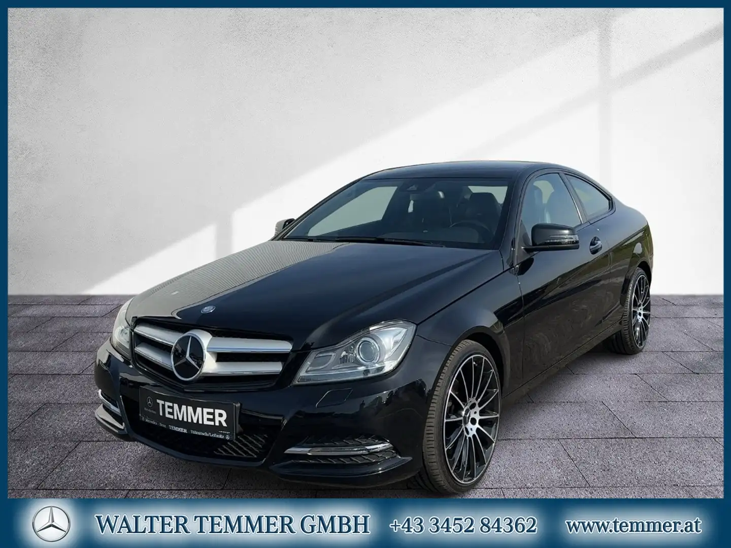 Mercedes-Benz C 220 CDI Coupé AMG Comand Distr RKam Shz Noir - 1