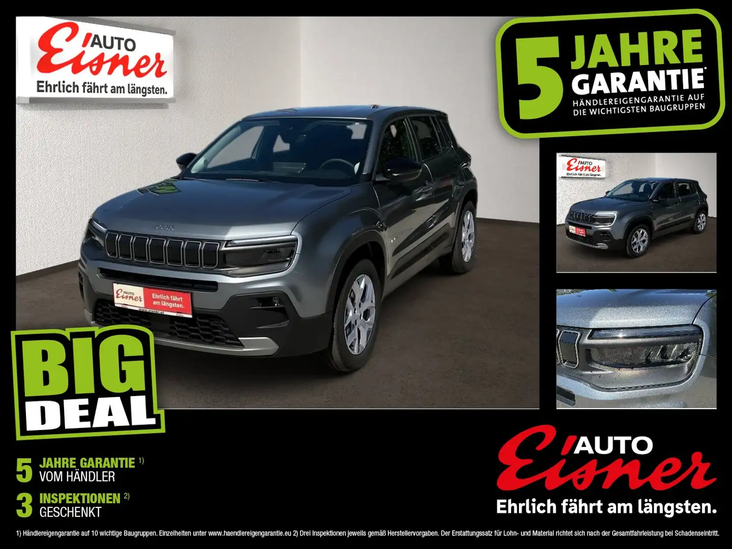 Jeep Avenger 1.2 Altitude ACC AUT DynLicht Kam. LED Grau - 1