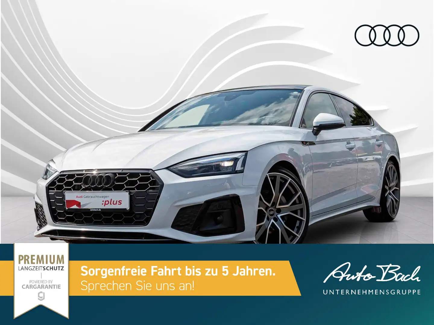 Audi A5 S line competition 40TDI Stronic Na Weiß - 2