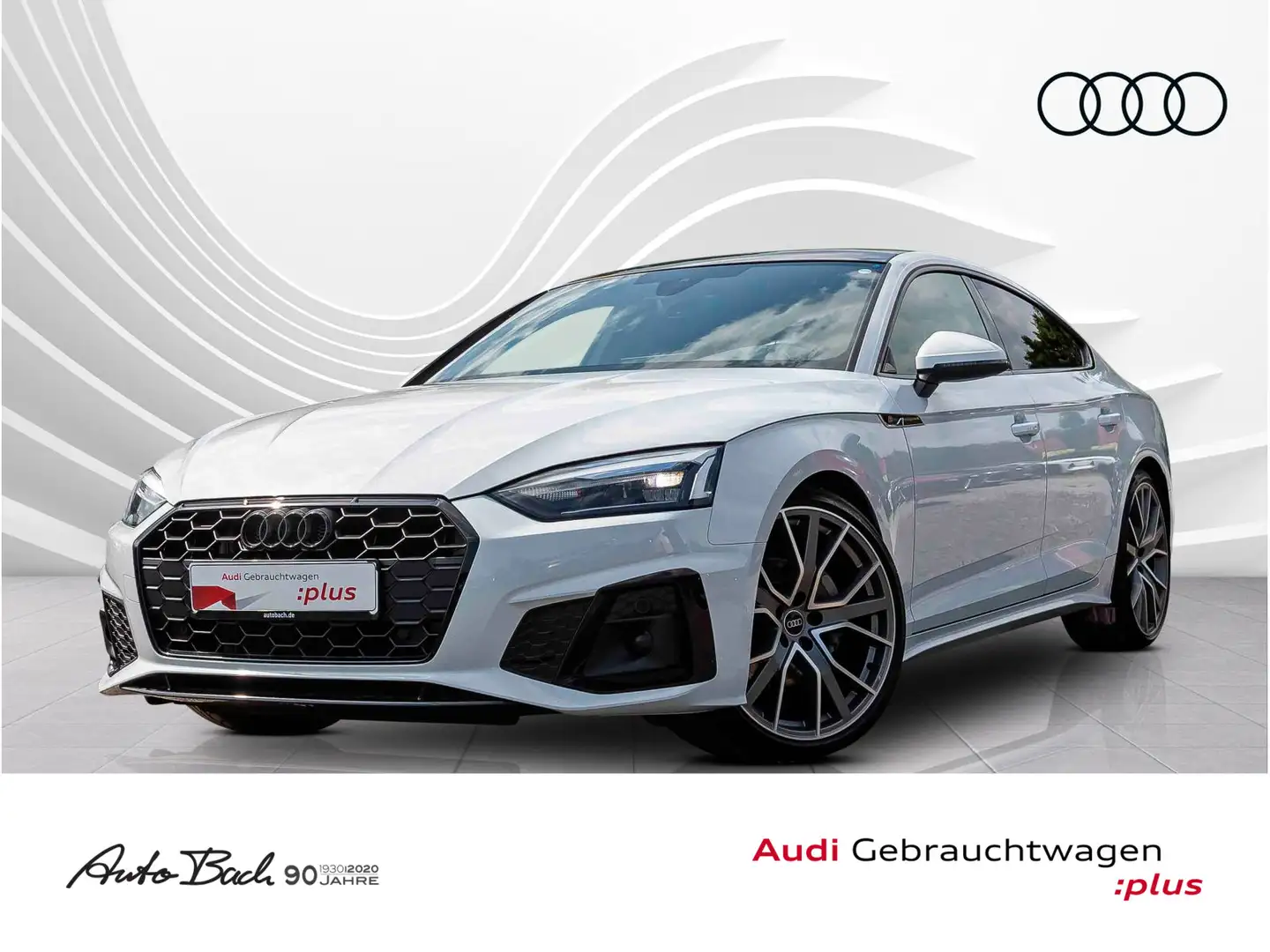 Audi A5 S line competition 40TDI Stronic Na Weiß - 1