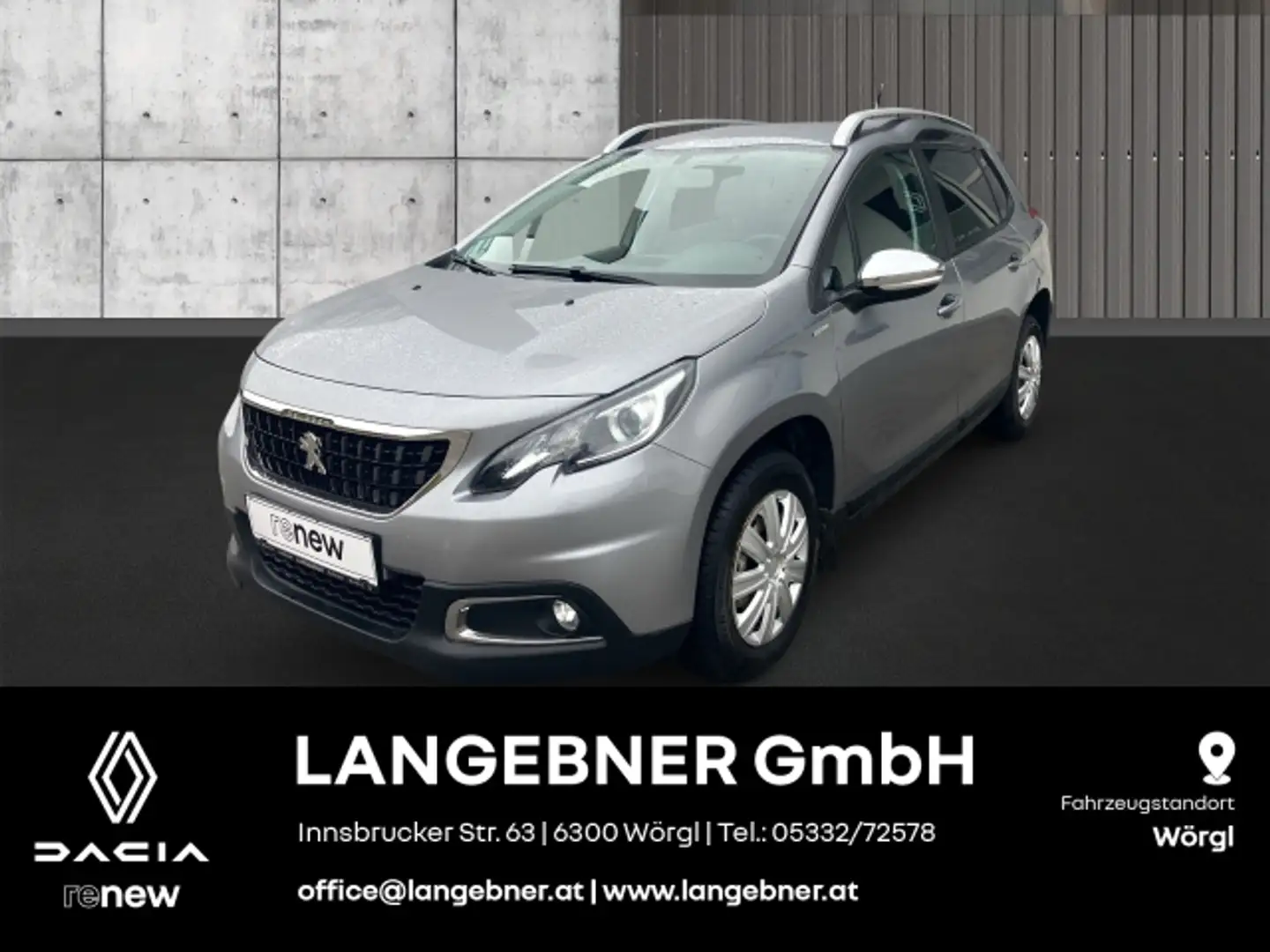 Peugeot 2008 Style 1,5 Blue HDI 100 S&S Grau - 1