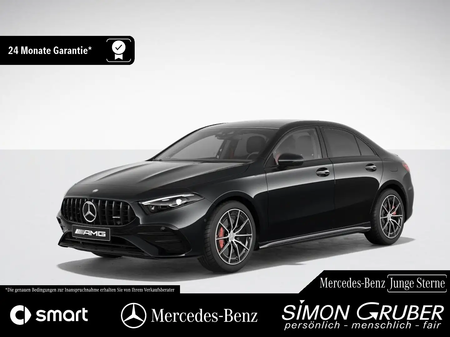 Mercedes-Benz A 35 AMG A 35 4M AMG Limo Night II Pano HUD 360 Burm Ambi Schwarz - 1