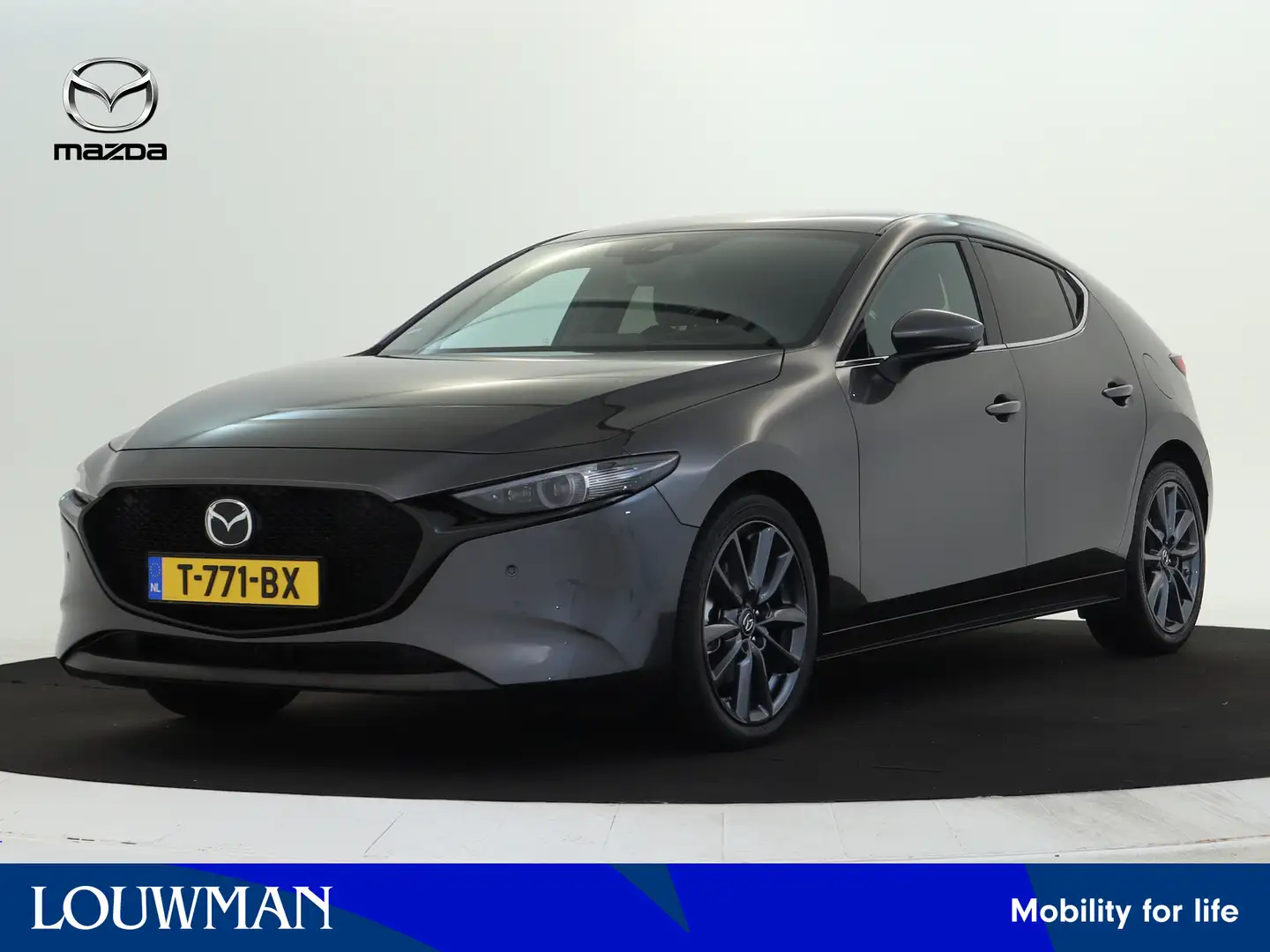 Mazda 3 2.0 e-SkyActiv-G M Hybrid 122 Luxury | BOSE | LEDE Grijs - 1