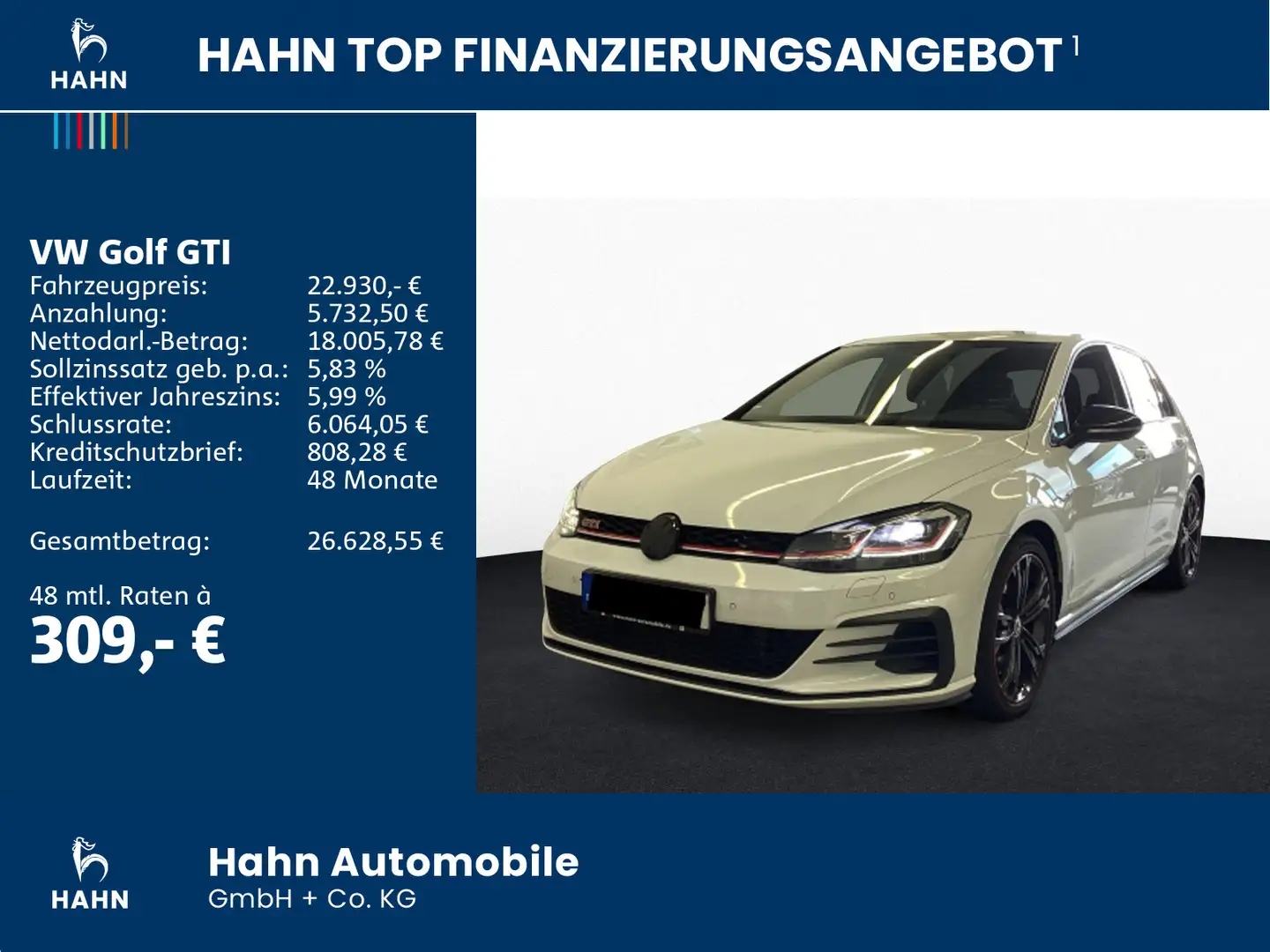 Volkswagen Golf GTI Golf VII GTI Performance  2.0TSI DSG Dynaudio Ap Weiß - 2