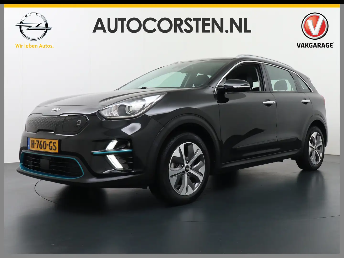 Kia e-Niro 64kWh AUT 204pk Navi Auto-Pilot Adaptive-Cruise+st Zwart - 1