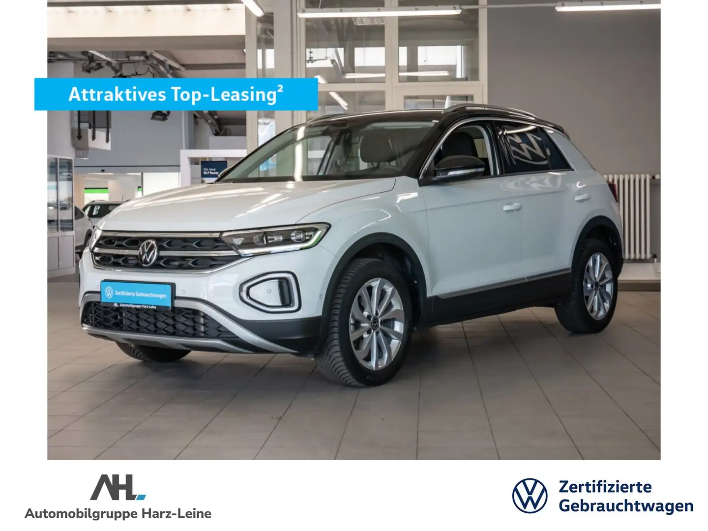 Volkswagen T-Roc STYLE TSI DSG+ACC+LED-PLUS+AHK+ALU 17''+NAVI+PARK Weiß - 1