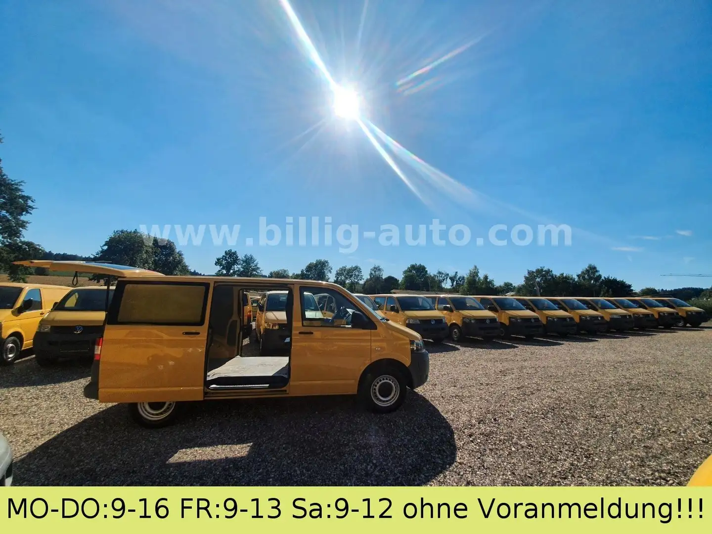 Volkswagen T5 Transporter 2.0TDI EU5*2xSchiebetüre*Facelift Jaune - 1