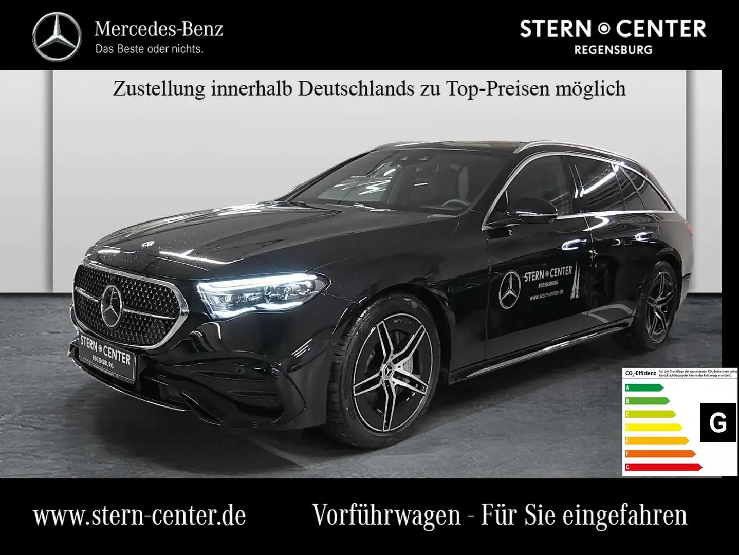 Mercedes-Benz E 450 4M T+ AMG Premium+AHK+DIST.+360°+PANO+4D++ Schwarz - 1