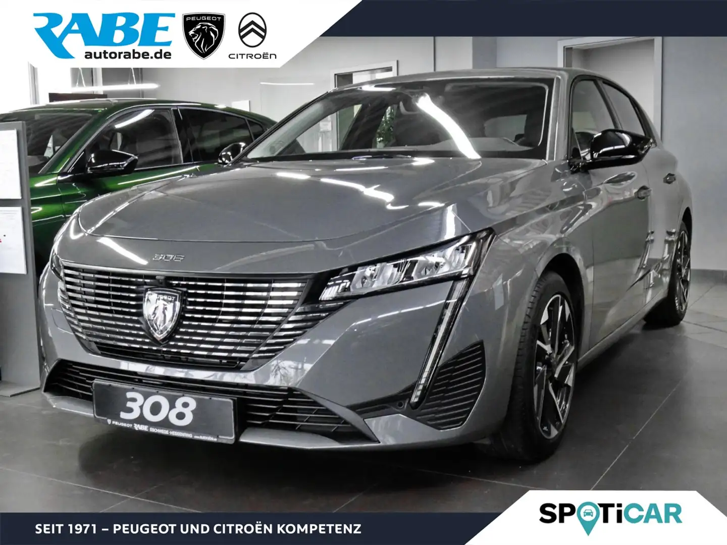 Peugeot 308 Allure 130 BlueHDi Autom+Keyless+Kamera 360 Klima Grau - 1