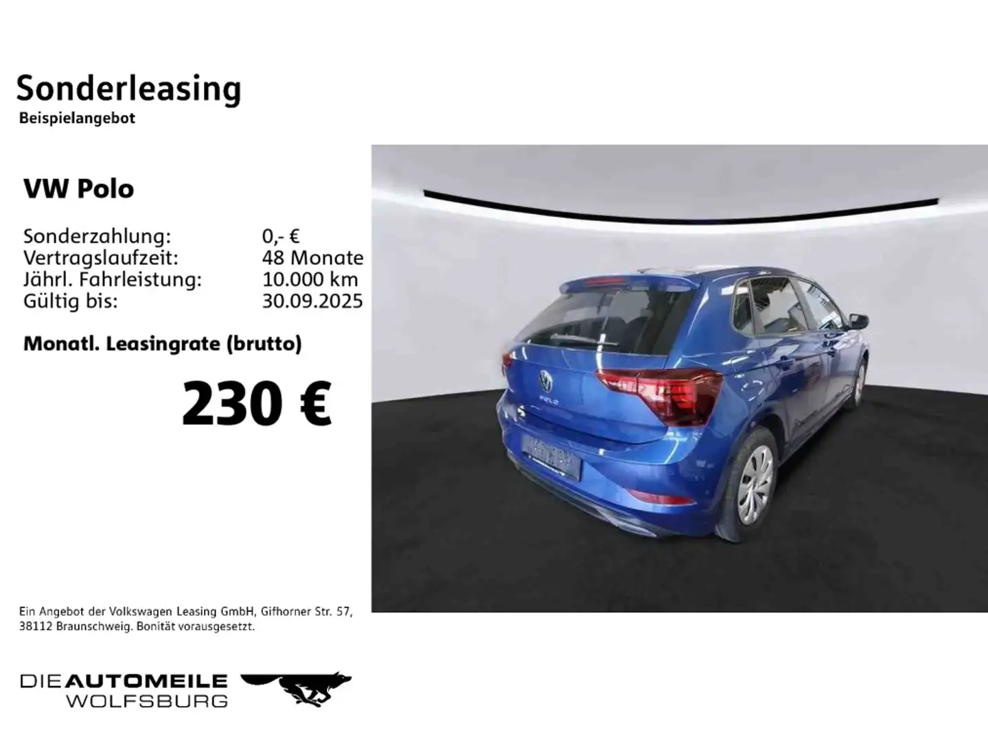 Volkswagen Polo 6 VI 1.0 Fresh LED Blau - 2