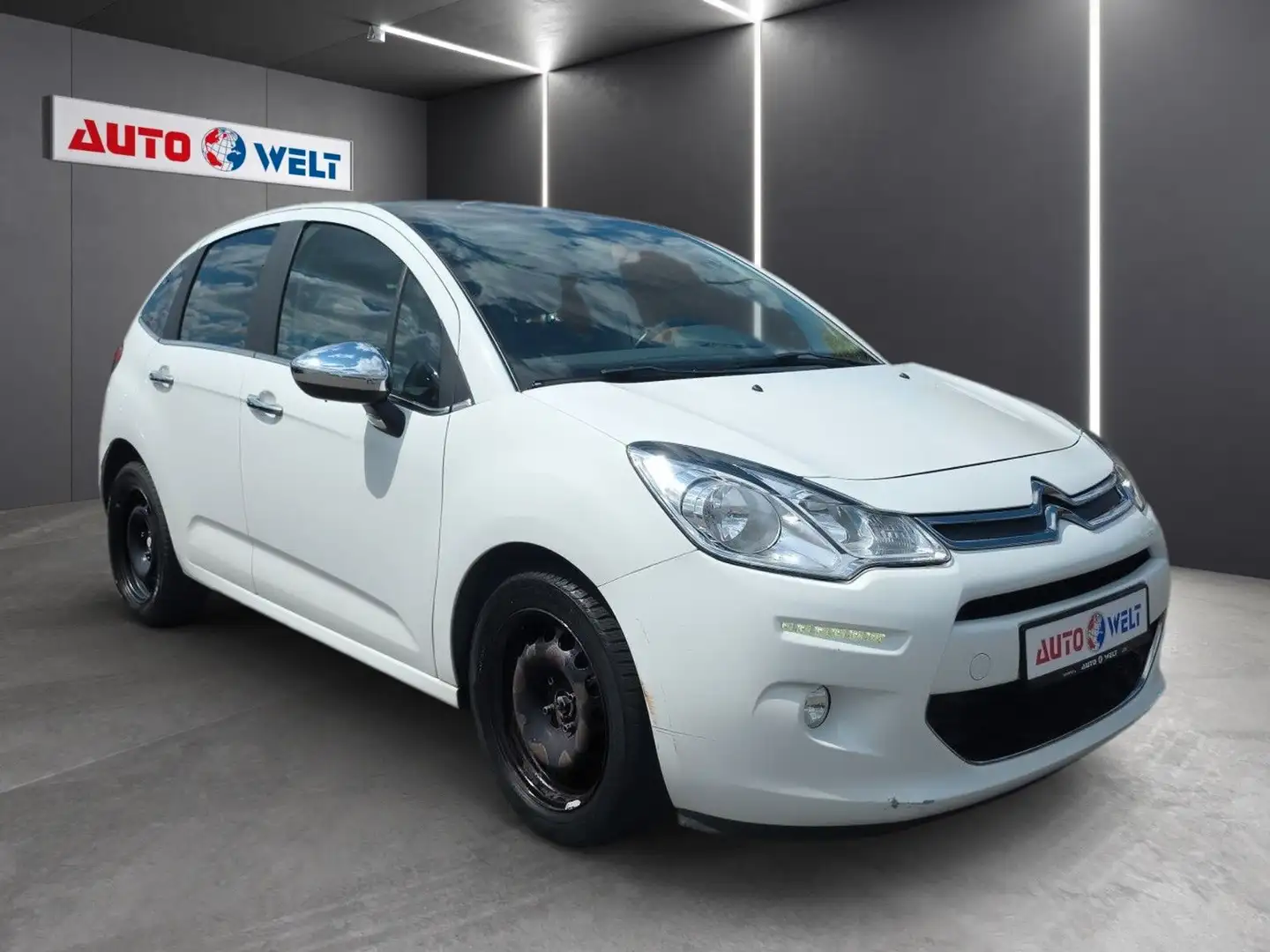 Citroen C3 1.2 5-trg. Selection Klima Tempo Parksens Weiß - 2