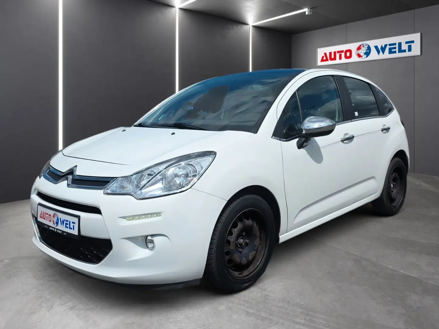 Citroen C3 1.2 5-trg. Selection Klima Tempo Parksens Weiß - 1