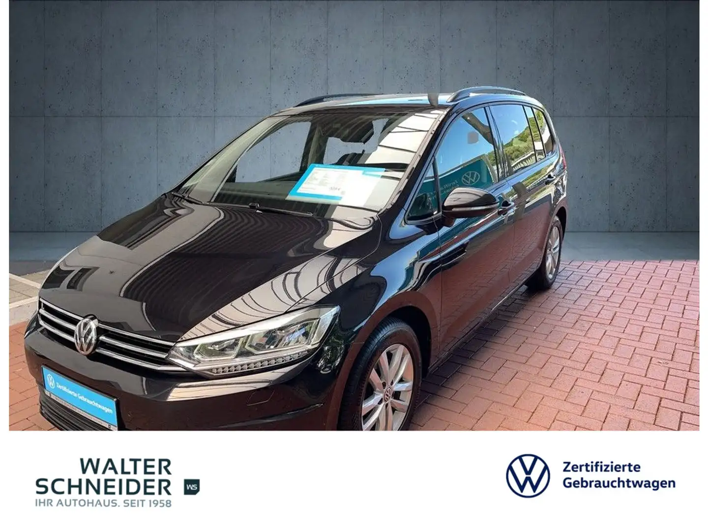 Volkswagen Touran 1.5 TSI Comfortline Navi LED ACC AHK Negru - 1