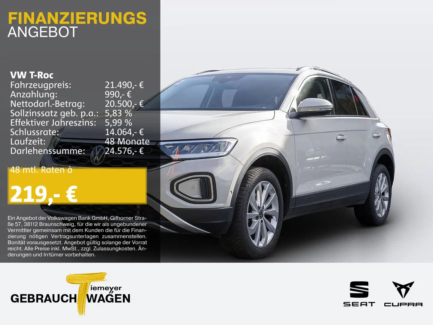 Volkswagen T-Roc 1.5 TSI DSG LIFE NAVI AHK VIRTUAL LED Grigio - 1