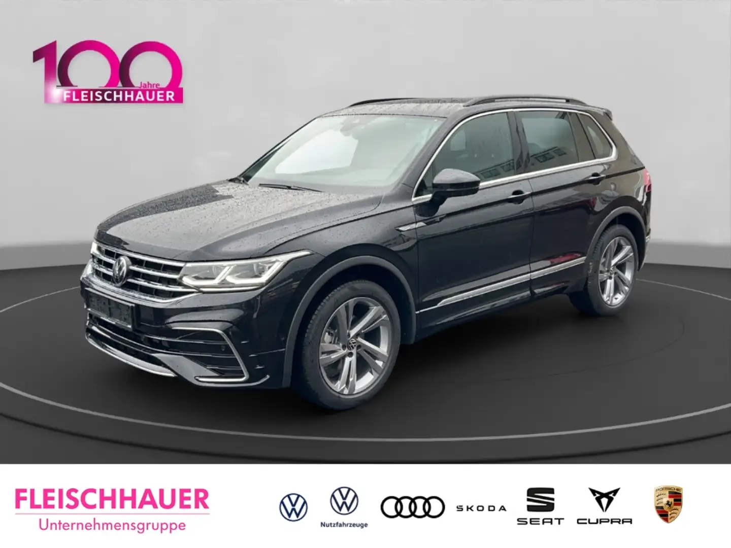 Volkswagen Tiguan R-Line TDI AUTOMATIK+AHK+NAVI+KLIMAAUT+ACC Schwarz - 1