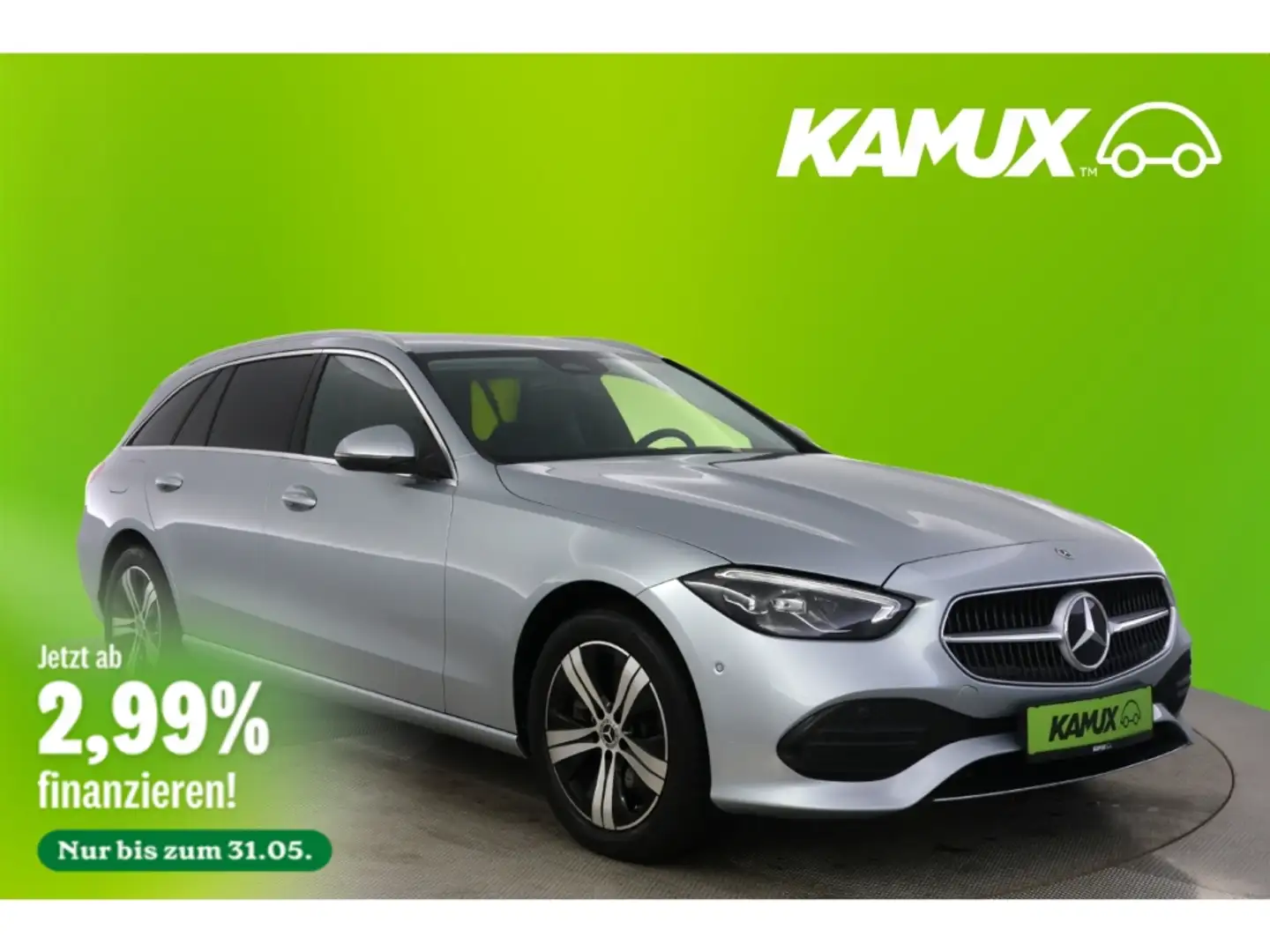Mercedes-Benz C 200 T 9G-tronic Avantgarde+LED+NAVI+KAMERA+PDC Silber - 1