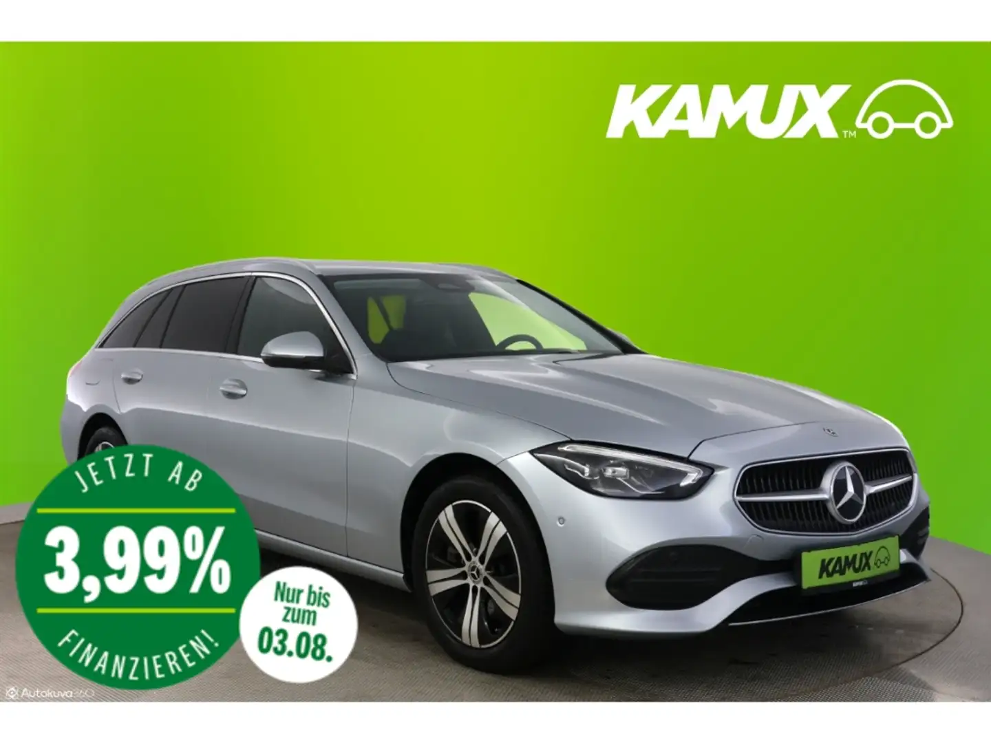 Mercedes-Benz C 200 T 9G-tronic Avantgarde+LED+NAVI+KAMERA+PDC Plateado - 1
