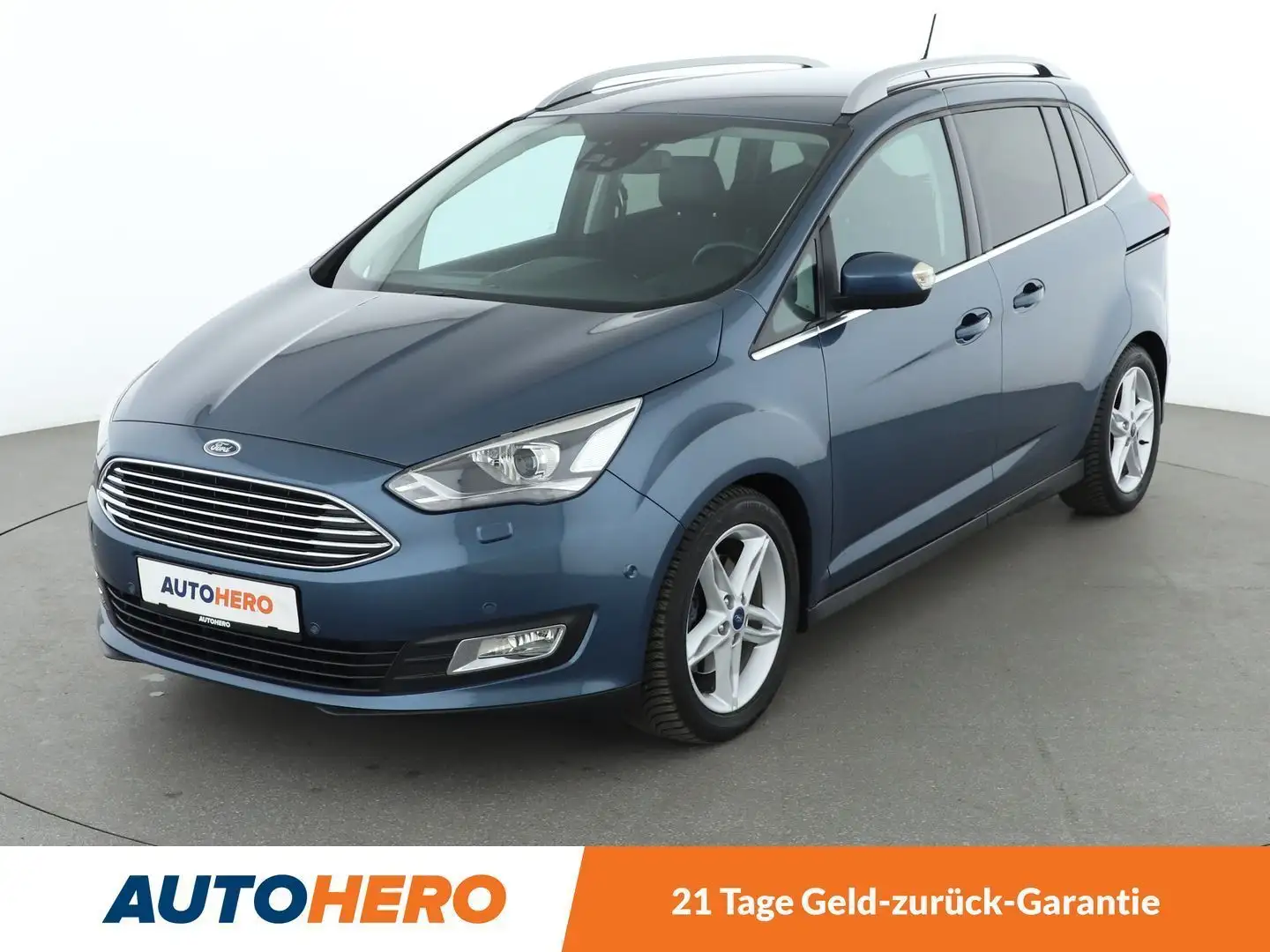 Ford Grand C-Max 1.5 EcoBoost Titanium*7-SITZER*NAVI*XENON*CAM*SPUR Bleu - 1