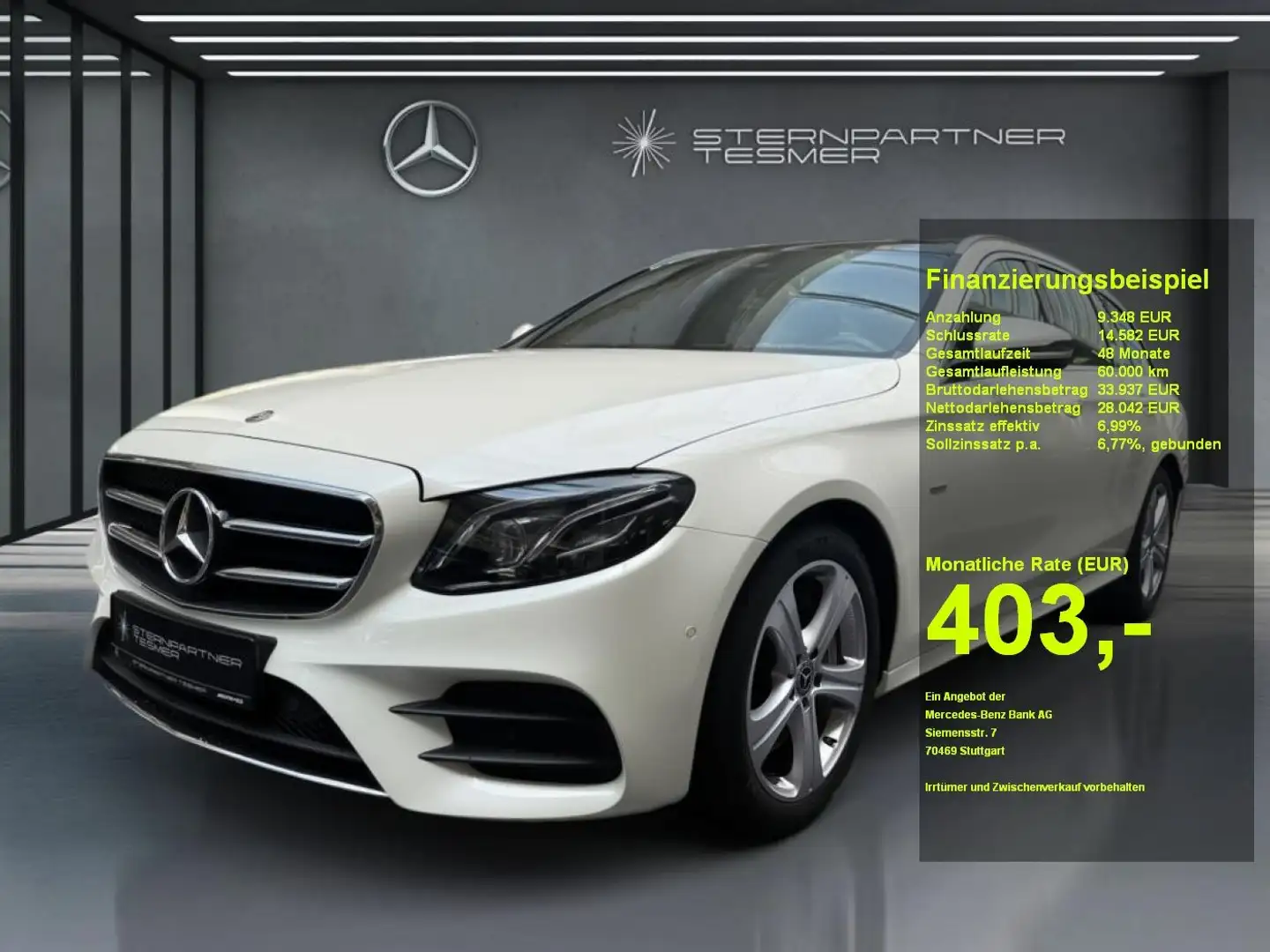 Mercedes-Benz E 300 T AMG+AVANTGARDE+PANO+KAMERA+NAVI+LED+SHZ Wit - 1