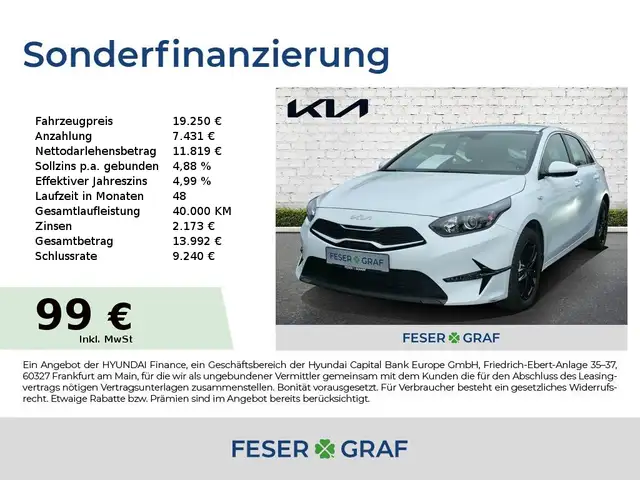 Kia Ceed / cee'd 1.5T 140 VISION NAVI KLIMA Tempomat PDC