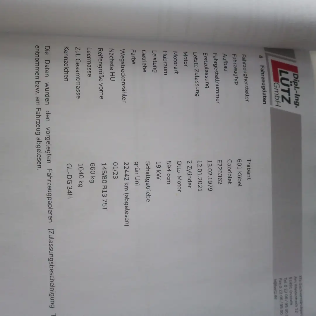 Trabant Trabant Kübel Grün - 1