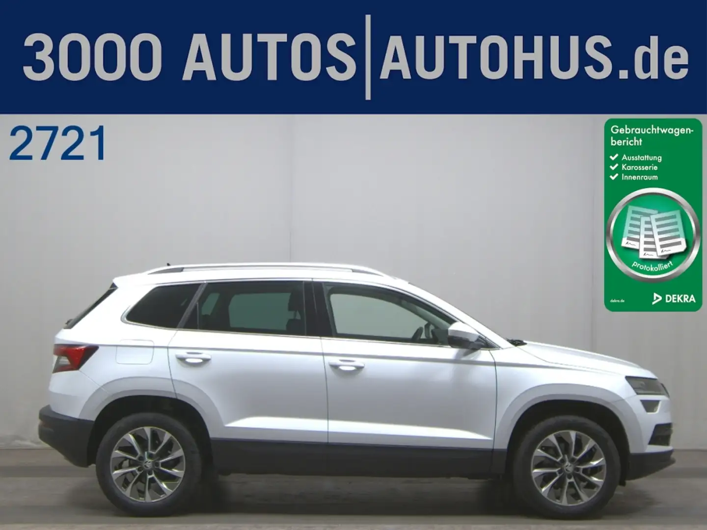 Skoda Karoq 1.0 TSI Clever Navi LED RFK KeyLess 4xSHZ Weiß - 1