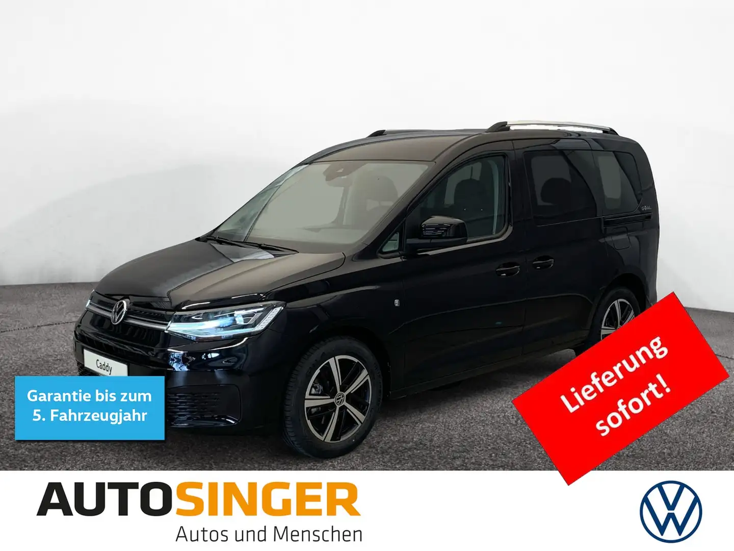 Volkswagen Caddy GOAL 1.5 TSI DSG AHK*CAM*LED*KOMFORTBELÜFT Black - 1
