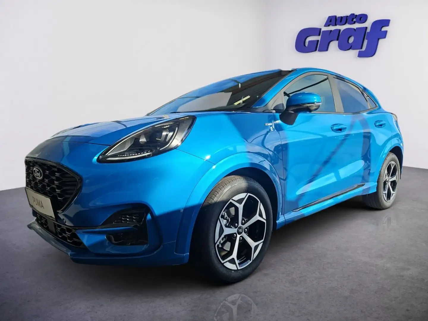 Ford Puma 1,0 EcoBoost Hybrid ST-Line Blau - 1