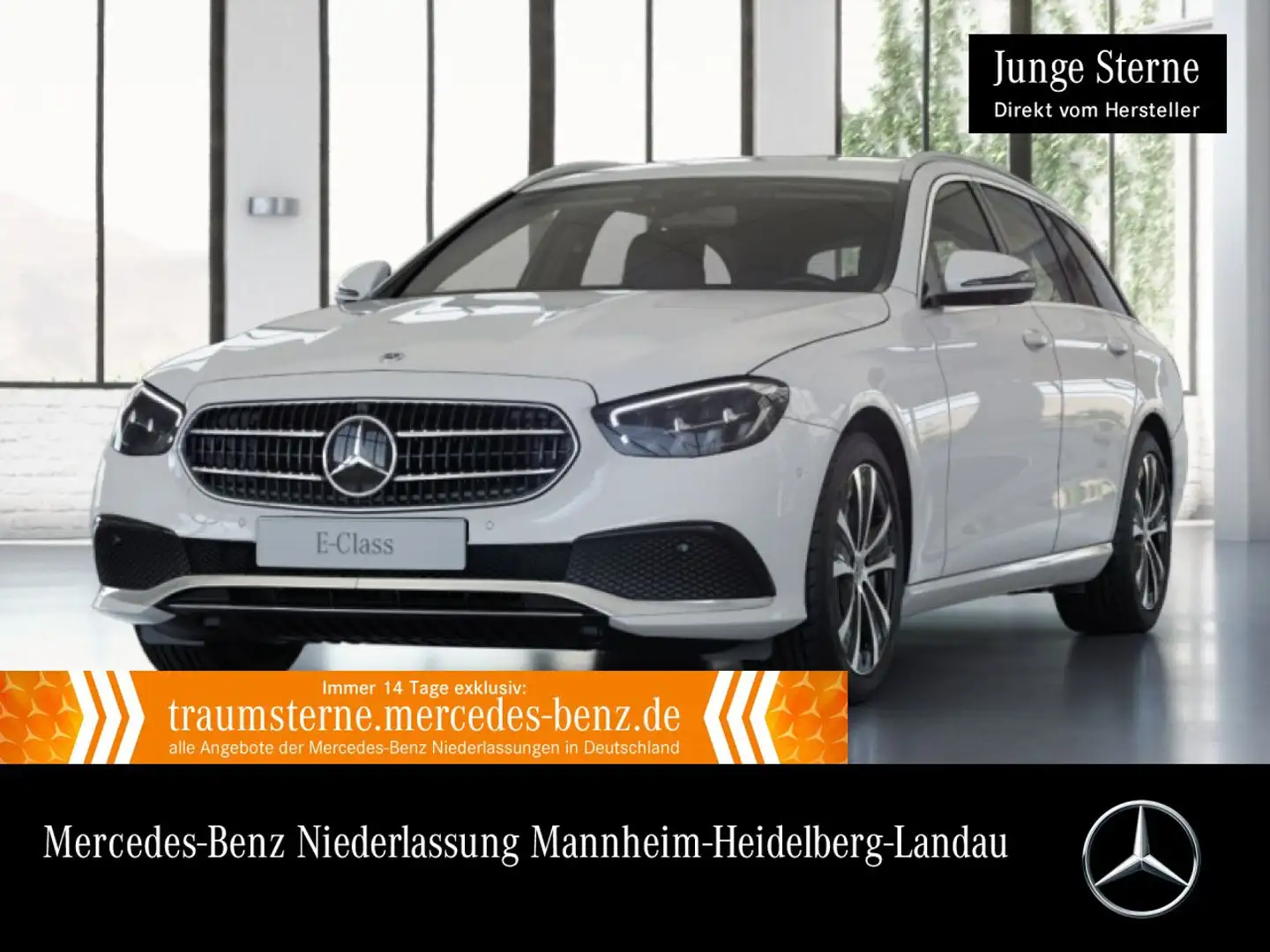 Mercedes-Benz E 300 de T 4M AVANTG+360+LED+FAHRASS+HUD+9G Wit - 1