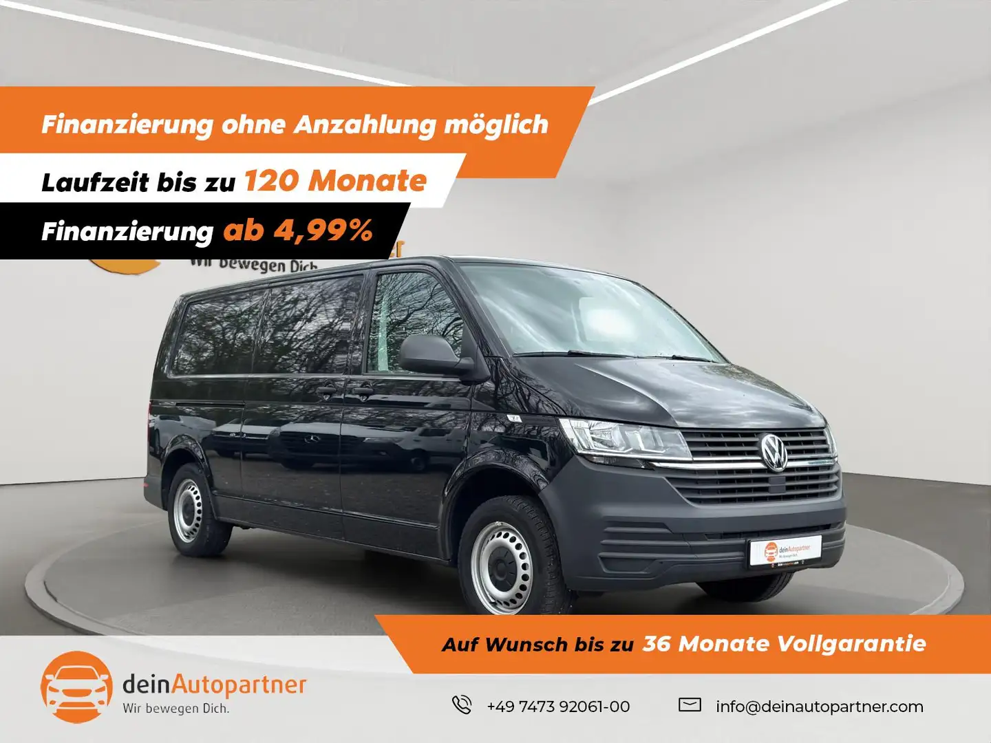 Volkswagen T6.1 Transporter Kasten e ABT lang/Klima/DAB/AHK Grau - 1