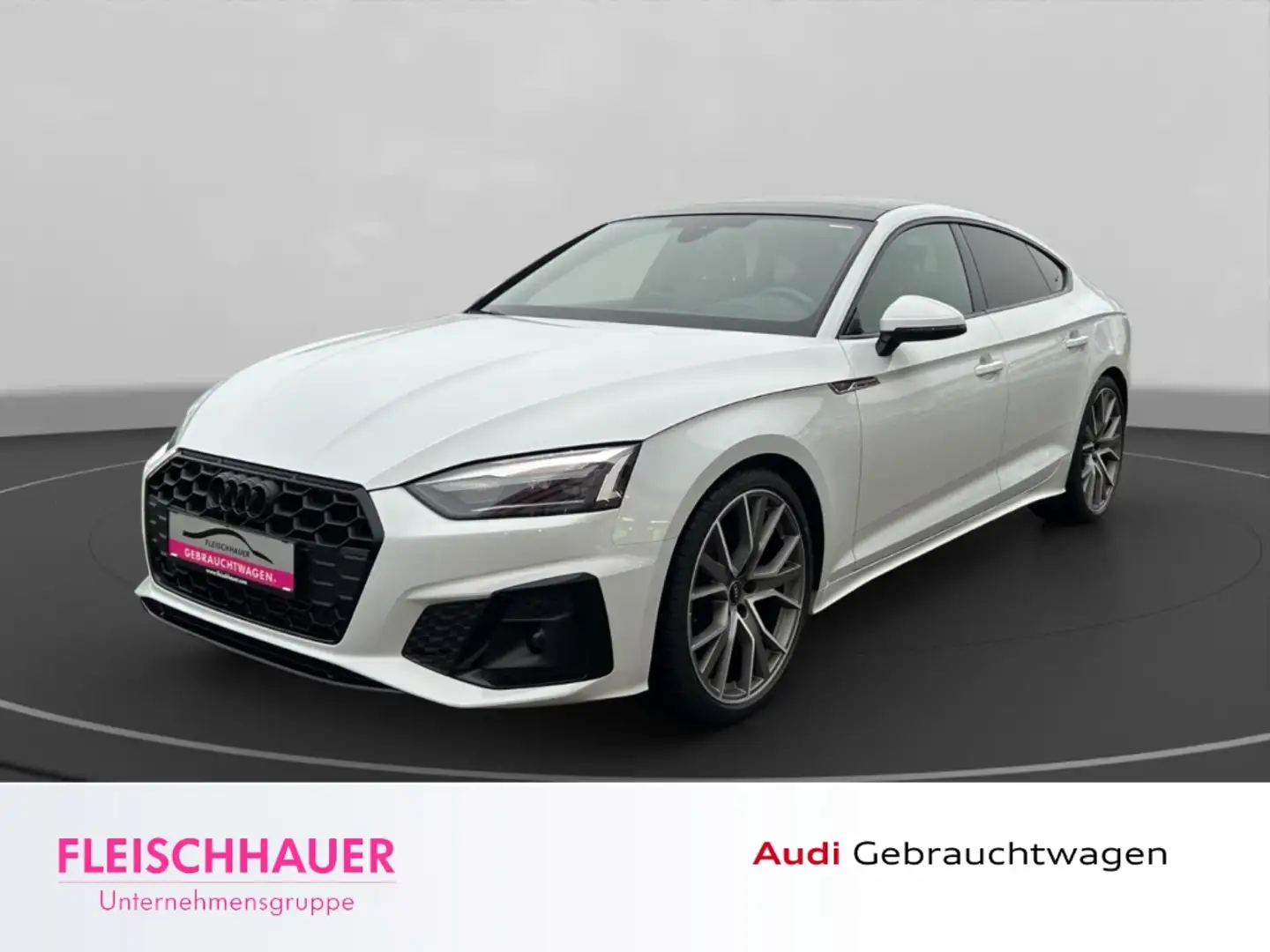 Audi A5 2.0 Sportback S line 35 TFSI DSG+PANORAMAD+SHZ Weiß - 1