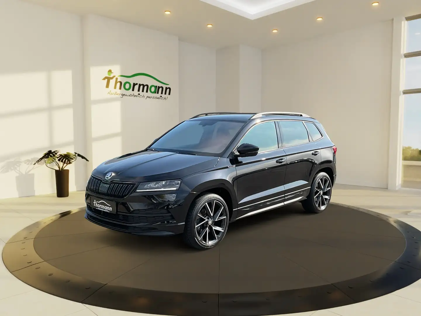 Skoda Karoq Sportline 2.0 TSI DSG 4x4 Rückfahrkamera Schwarz - 2