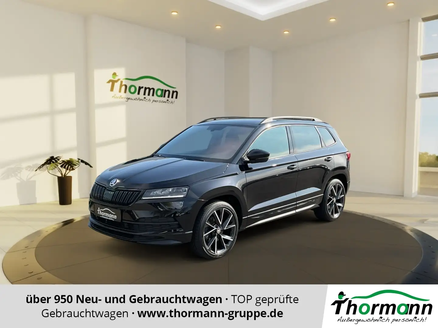 Skoda Karoq Sportline 2.0 TSI DSG 4x4 Rückfahrkamera Schwarz - 1