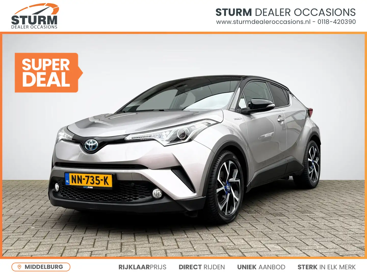 Toyota C-HR 1.8 Hybrid Bi-Tone | Trekhaak | Navigatie | Camera Grijs - 1