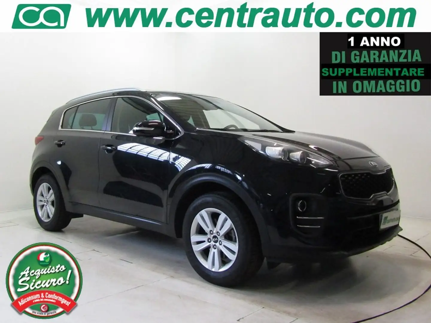Kia Sportage 1.6 GDI 2WD Cool Manuale 5p Nero - 1