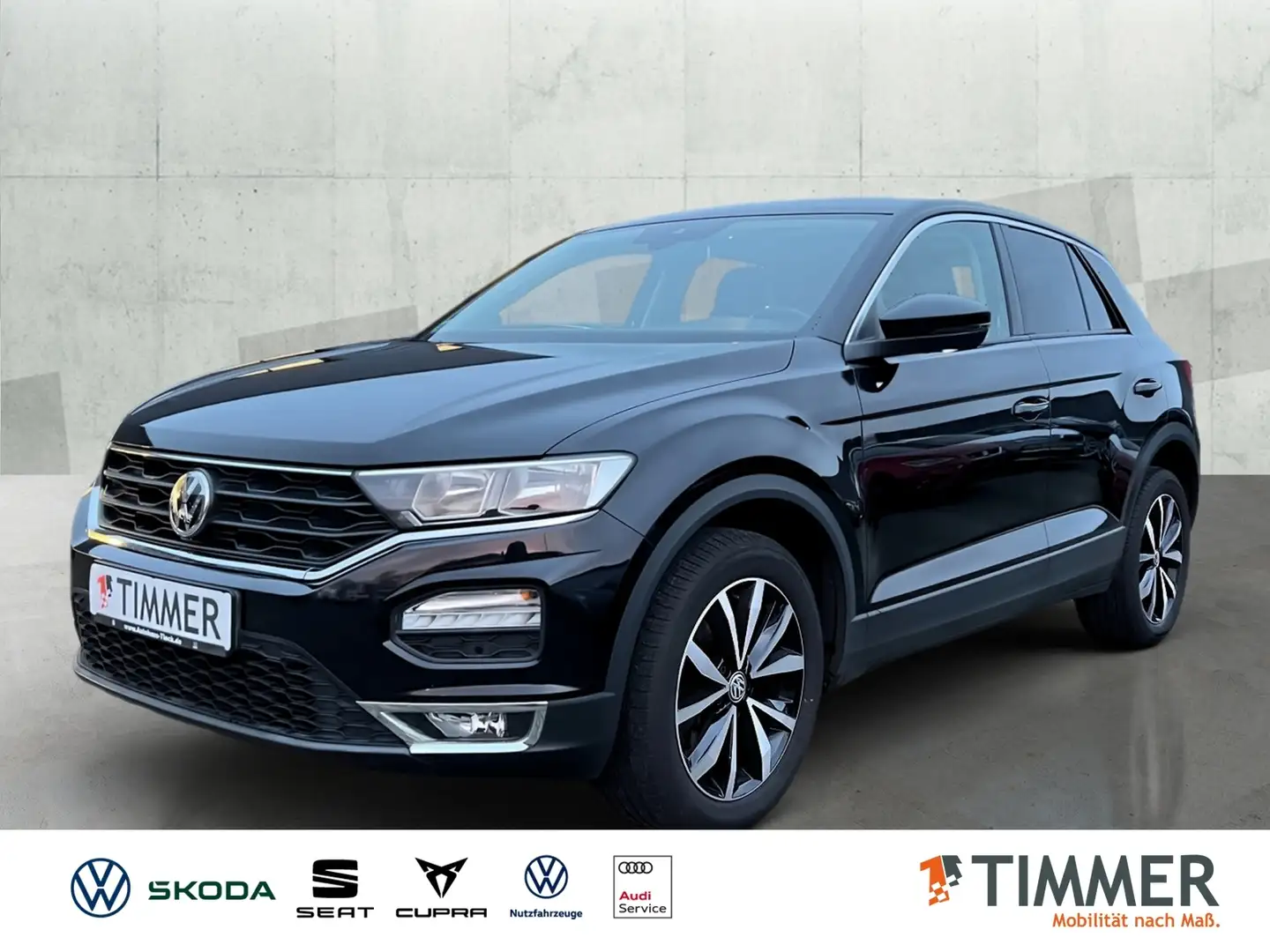 Volkswagen T-Roc 1.0 TSI Basis 85KW (116PS) 6-Gang*PDC*DAB*MFA*APP Schwarz - 1